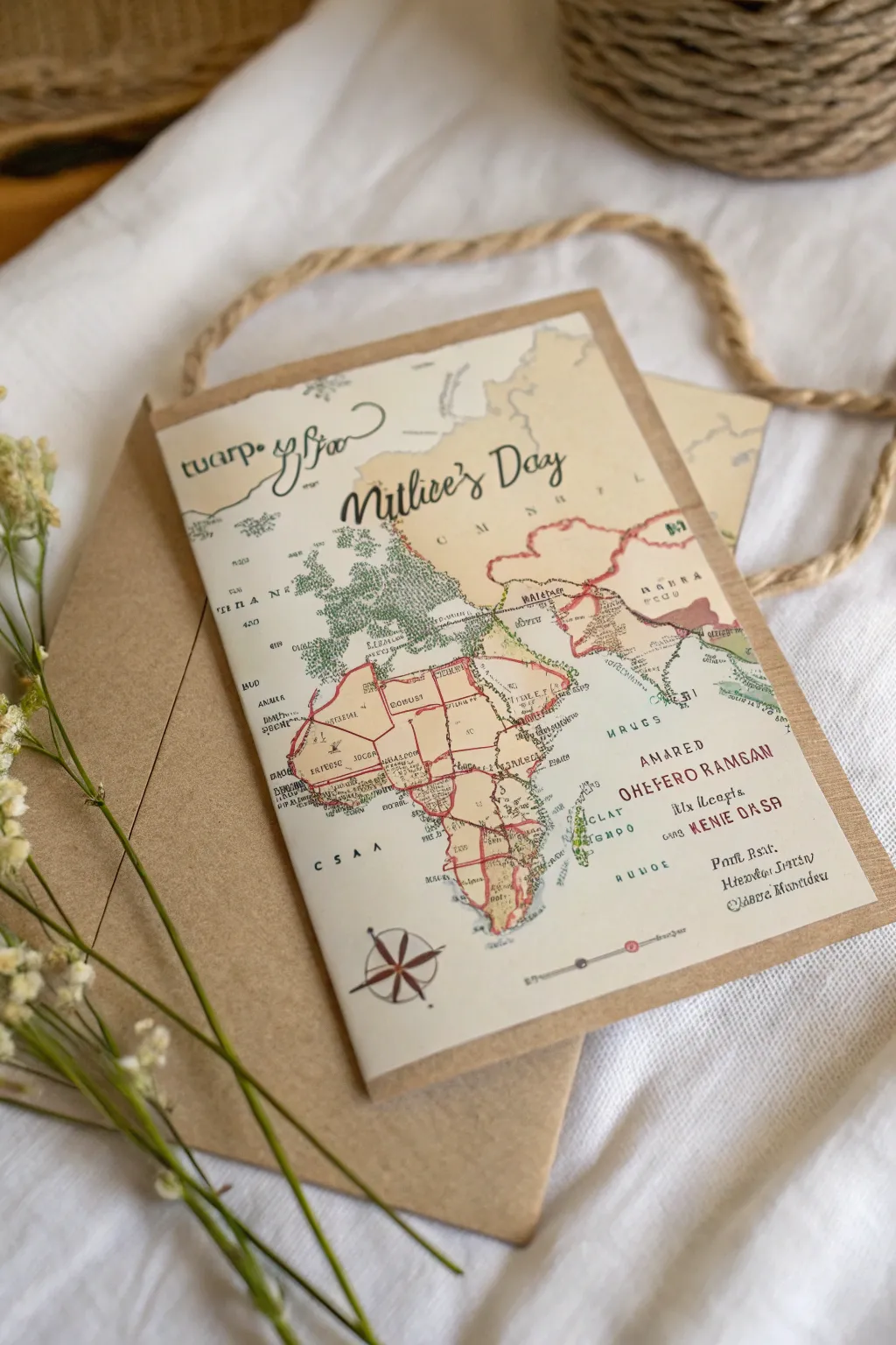 Craft a map of memories for Mother's Day, celebrating shared journeys with elegance and style.