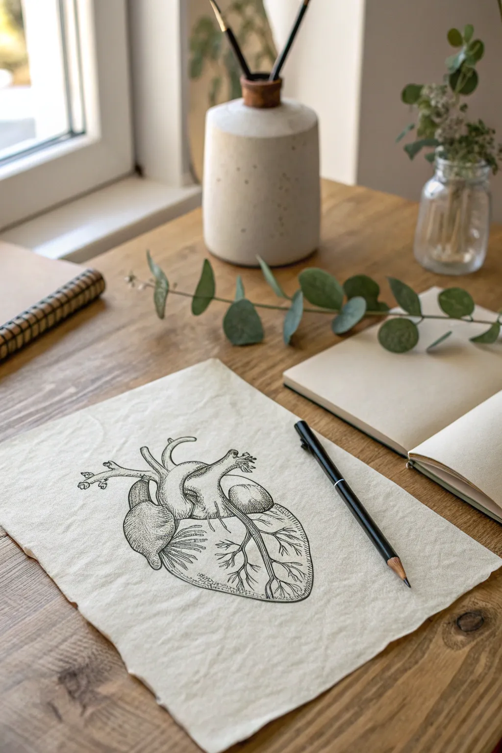 Bring your art to life with a touch of 3D magic. ✨ #3DHeart #MinimalistArt #ScandiBoho