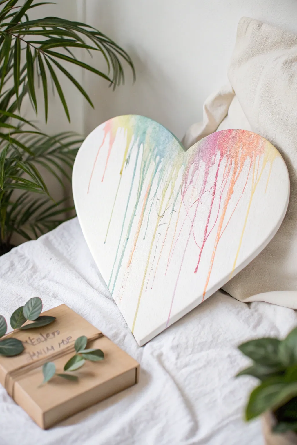 Let your creativity flow with this stunning drip art heart, where simplicity meets elegance.