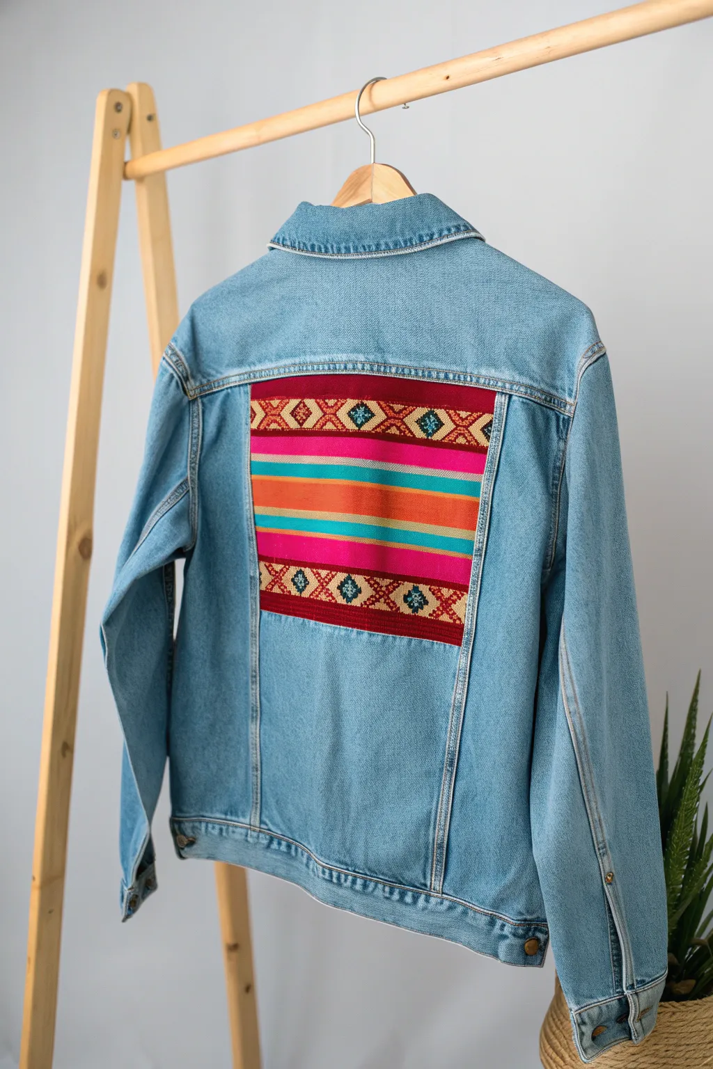 Embrace a touch of culture with this DIY Serape Jacket — where vibrant tradition meets minimalist style.