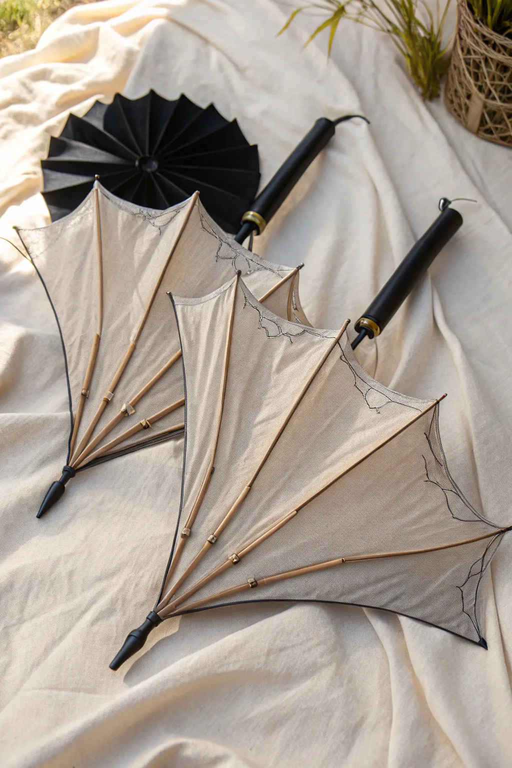 Unleash your inner bat with these DIY wings: a perfect blend of minimalist elegance and boho charm.