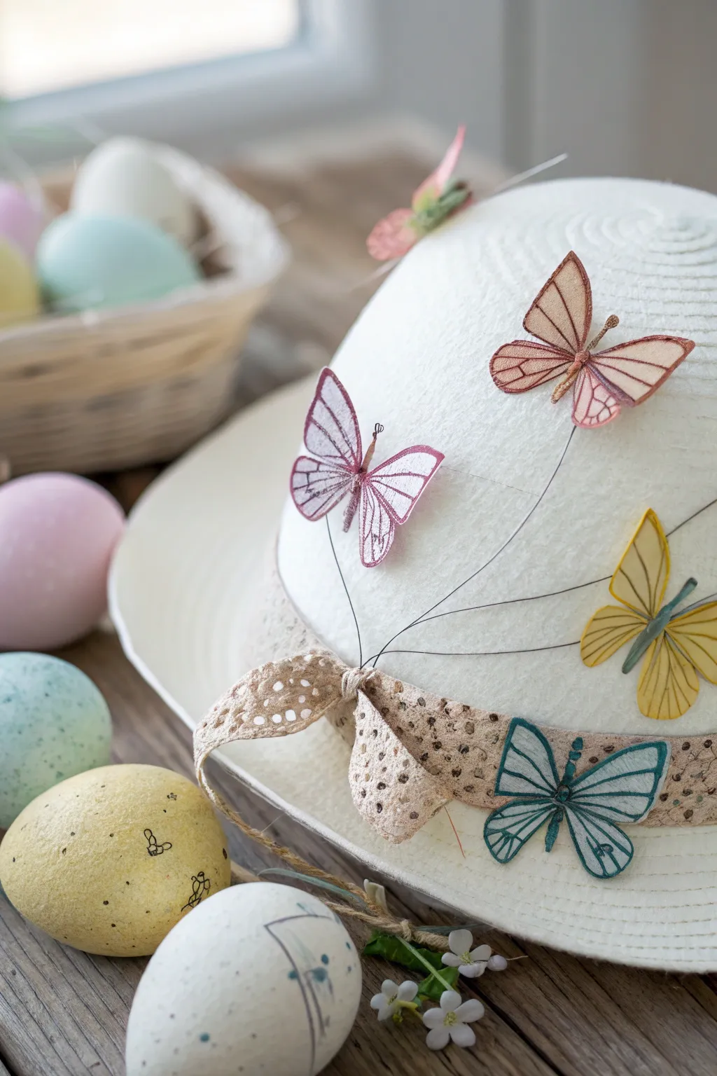Embrace the magic of spring with a Butterfly Bonnet—where minimalism meets whimsy.