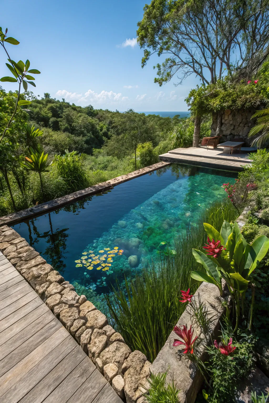 Immerse in nature with an eco-friendly oasis in your backyard. #SustainableLiving #Craftsmanship