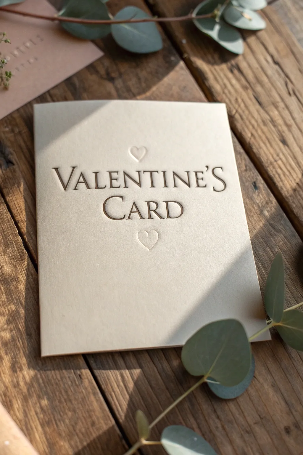 Spell out your love with minimalist elegance: create a handmade Valentine's card that speaks from the heart.
