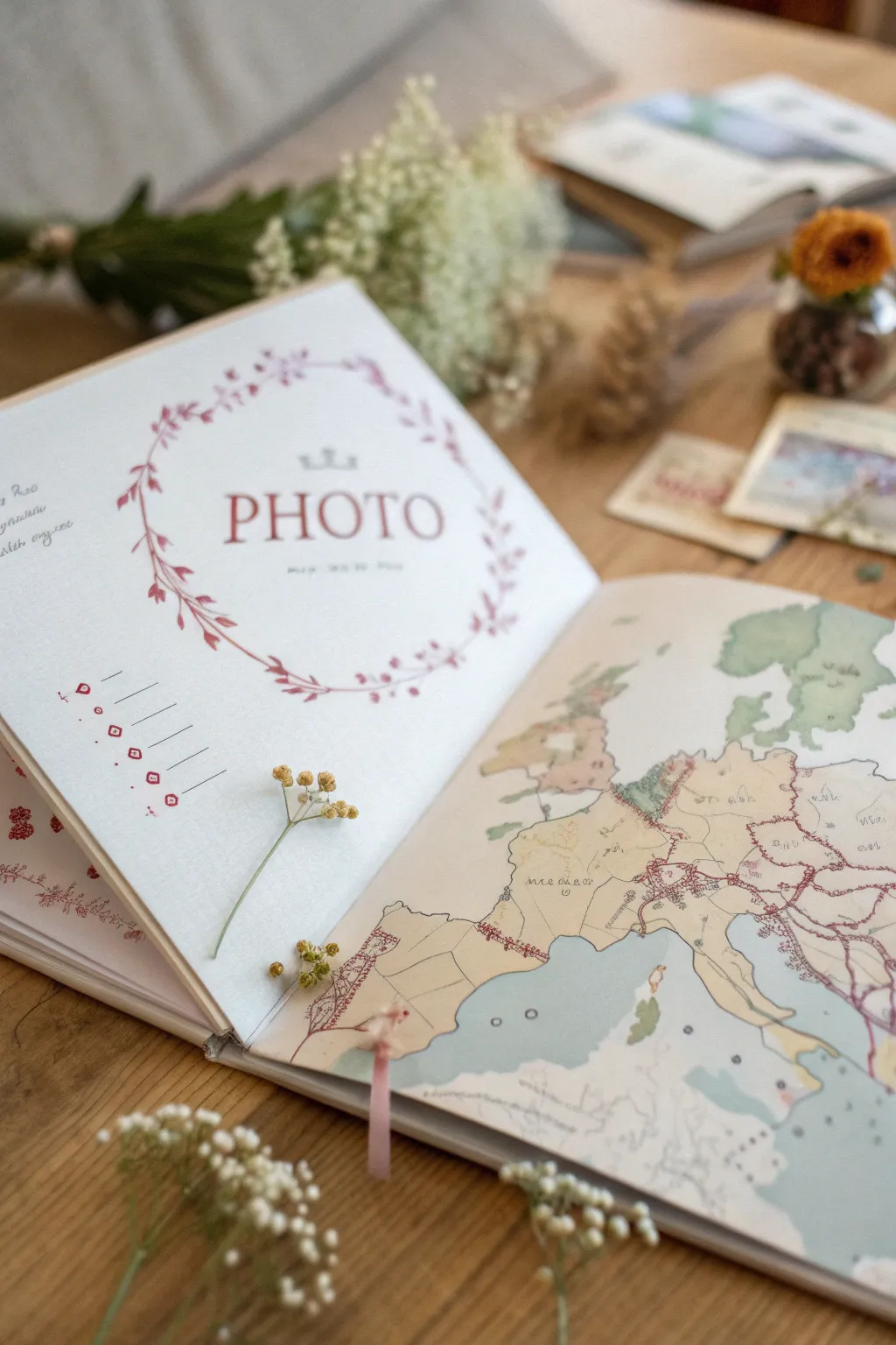 Unfold your adventures with this stunning interactive map scrapbook idea.