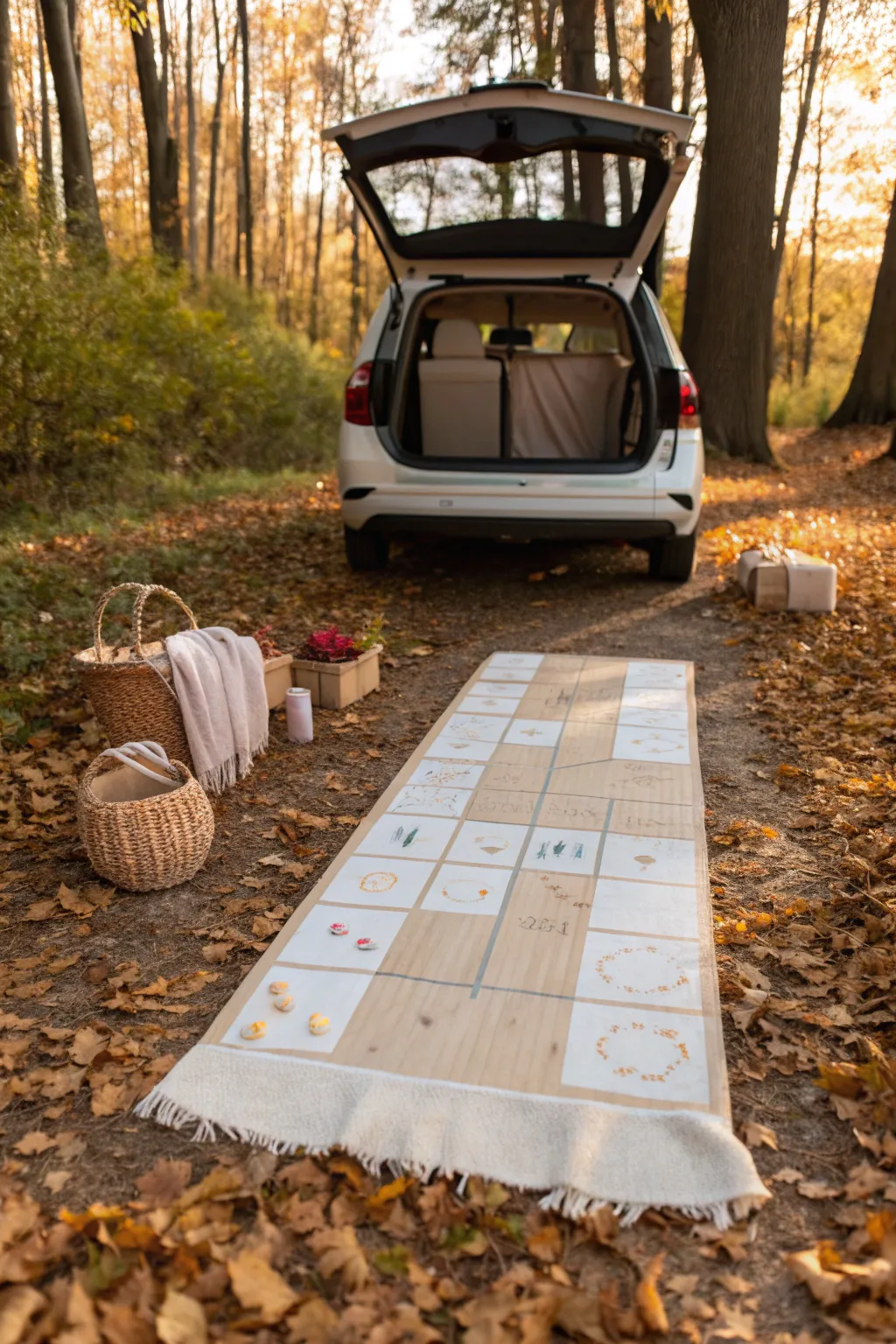 Hop your way to treats with a touch of Scandinavian charm! 🍂✨ #TrunkOrTreat #ScandiBoho