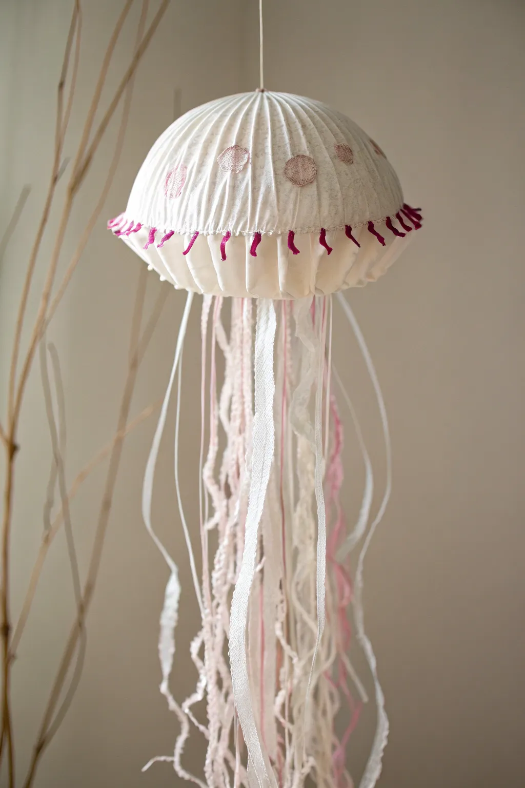 Transform cupcake liners into whimsical jellyfish, perfect for a touch of oceanic charm.