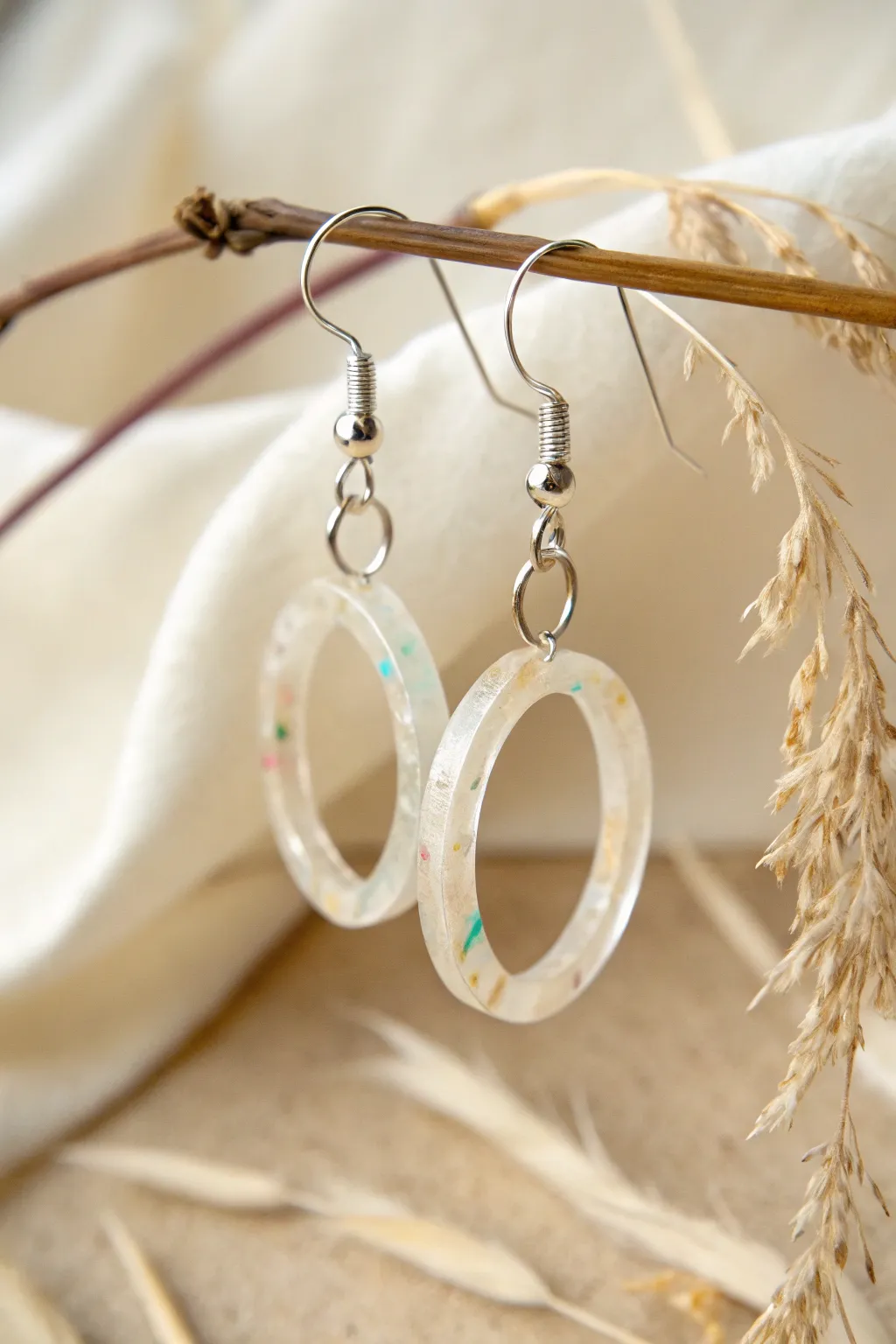 Eco-Chic Elegance: Discover beauty in sustainability with these recycled plastic earrings.