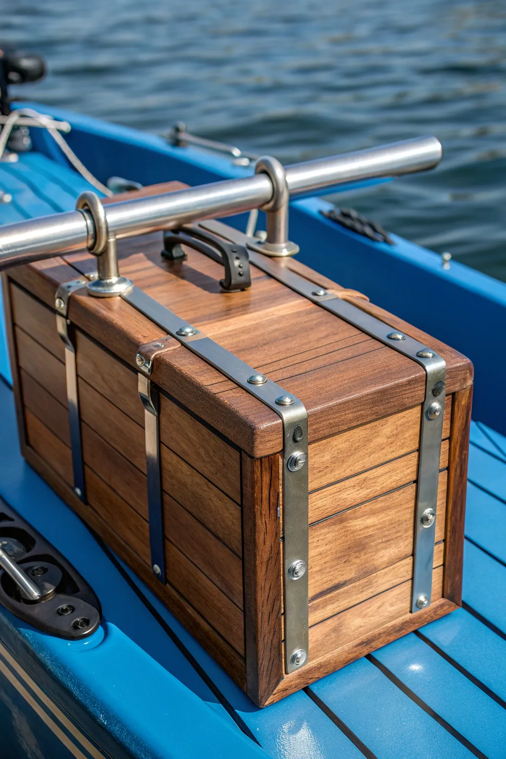 Elevate your kayak fishing experience with this expertly crafted rod holder crate—where functionality meets style.