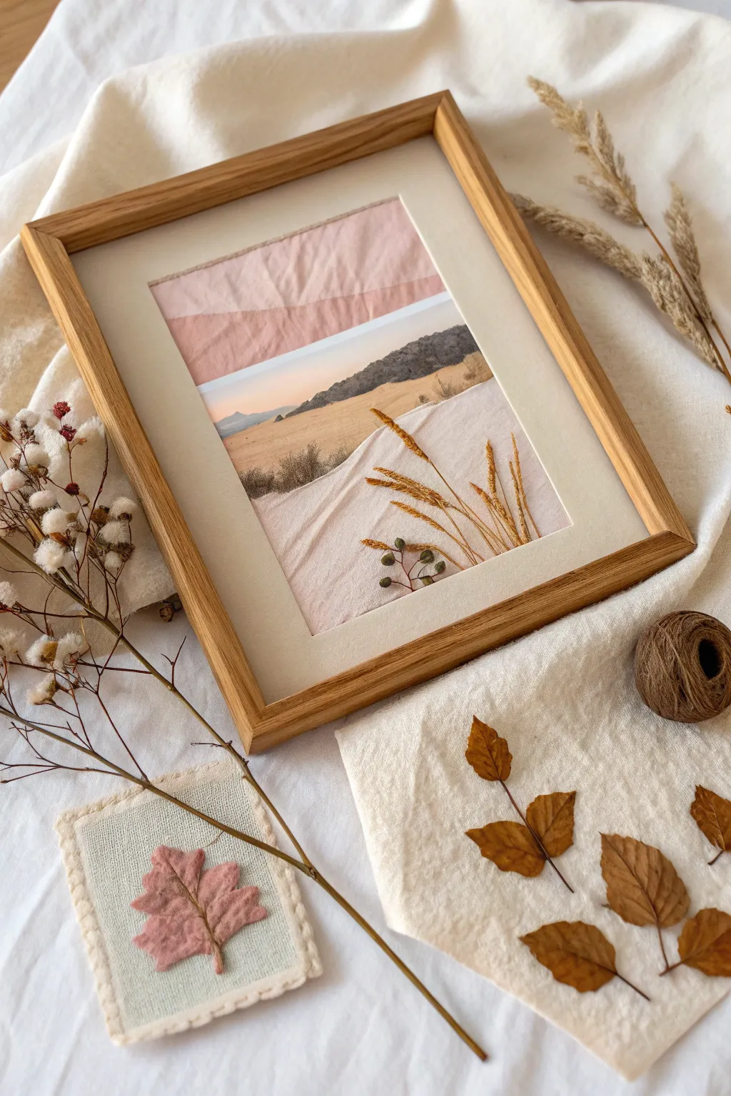 Discover the charm of mixed media: where simplicity meets natural elegance.