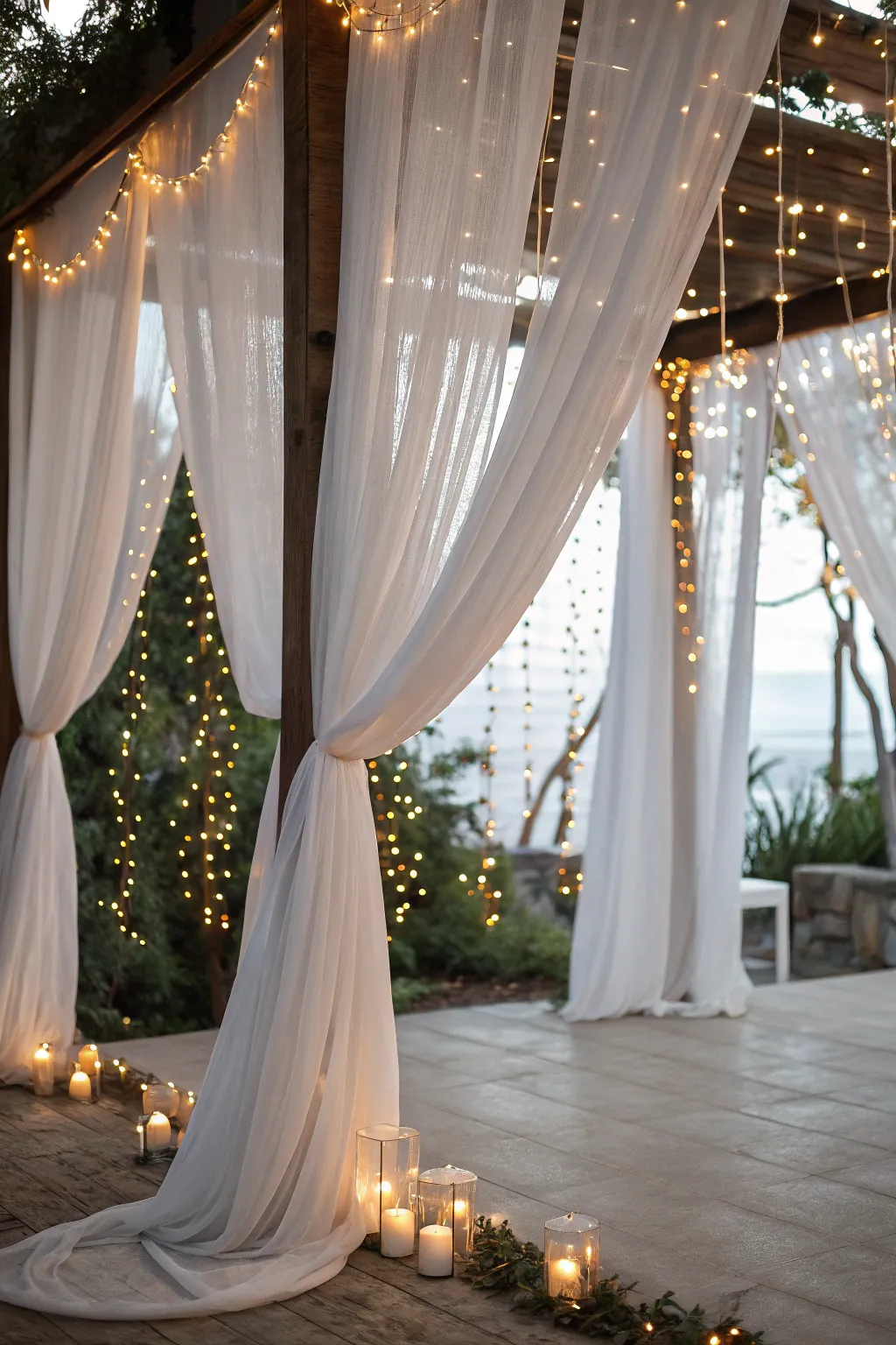 Transform your space into a dreamy escape with enchanting fairy light curtains.