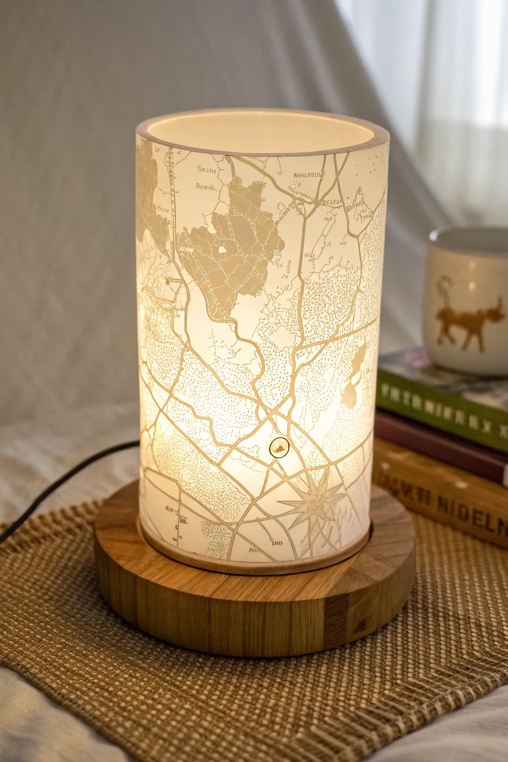 Illuminate your space with the charm of Austin - a minimalist map lithophane lamp that brings a touch of home.