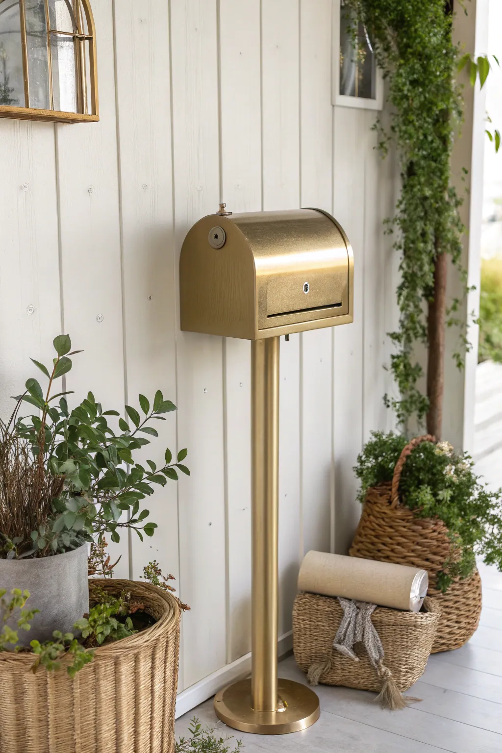 Elevate your curb appeal with a touch of metallic magic.
