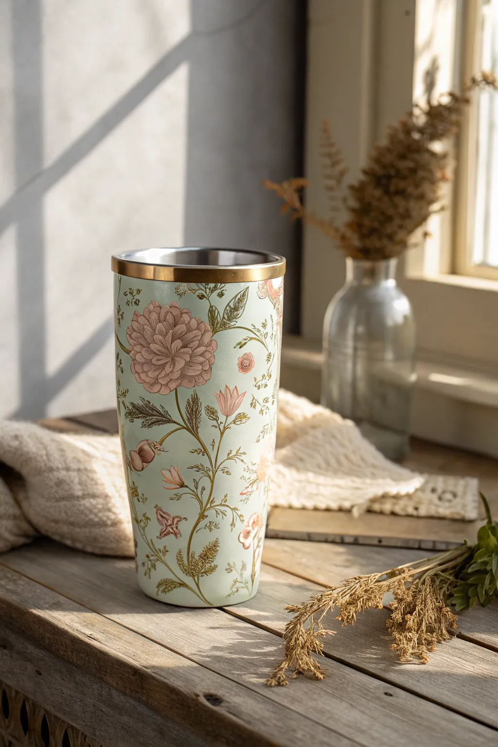 Sip in style with a touch of vintage charm. 🌸☕️ #VintageVibes #MinimalistBoho