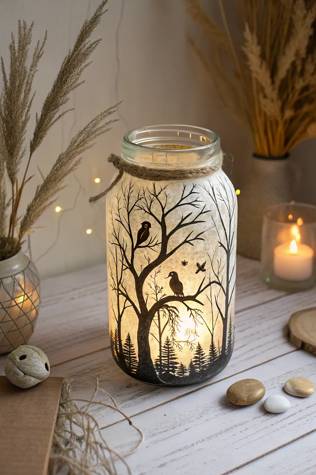 Illuminate your Halloween with an Enchanted Forest Jar—where whimsy meets minimalist elegance.