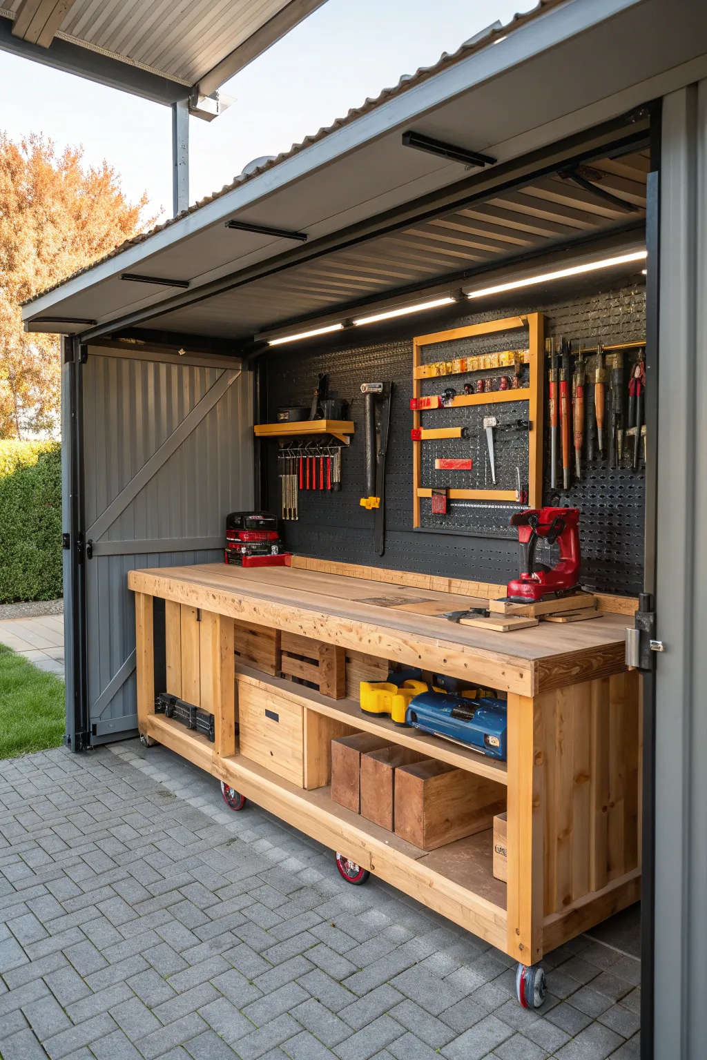 Transform your carport into a craftsman’s paradise—where creativity meets craftsmanship.