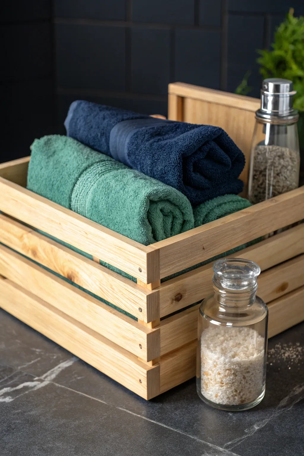 Elevate your bathroom storage with handcrafted elegance.