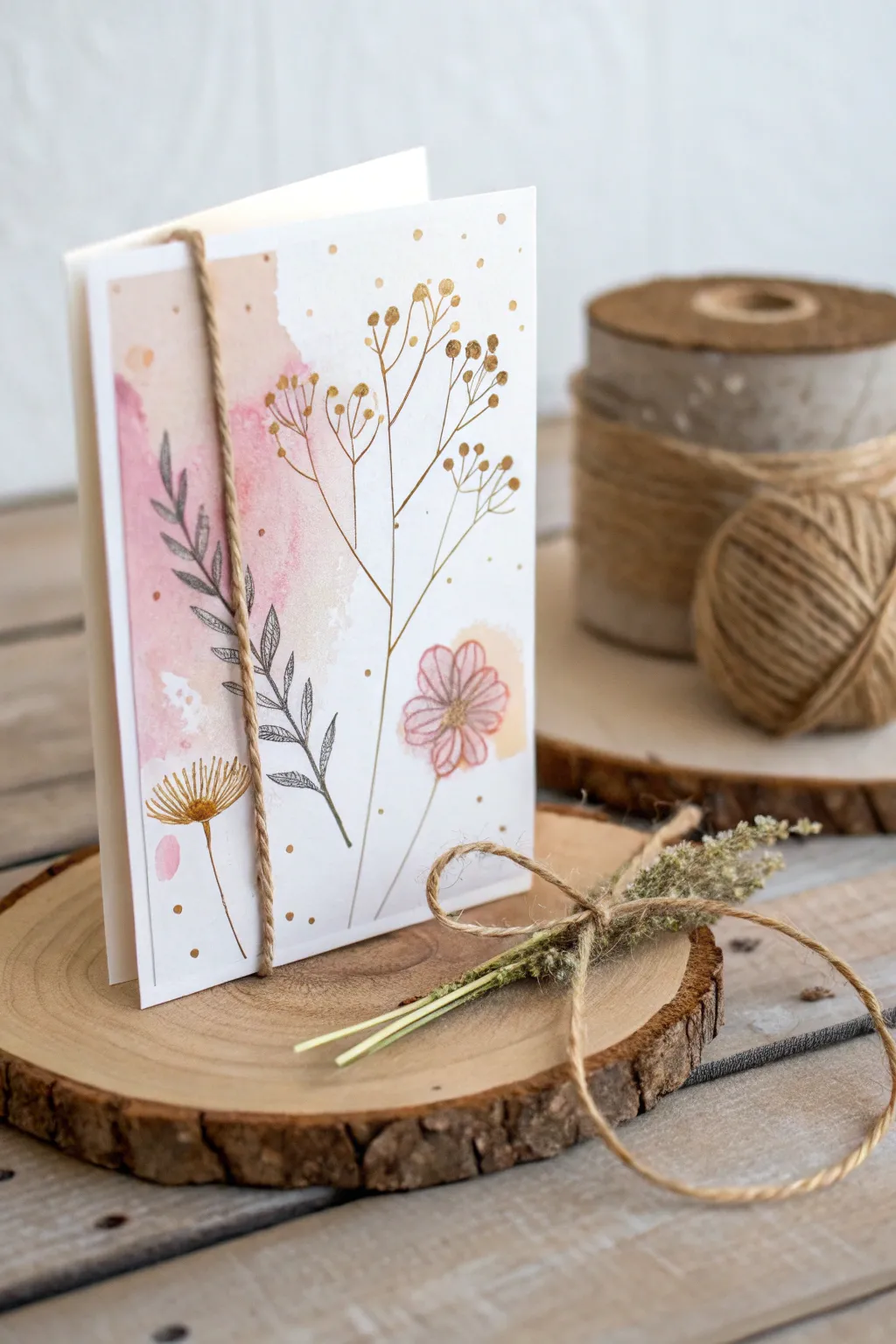 Craft your own masterpiece: a blend of simplicity and elegance in mixed media greeting cards.