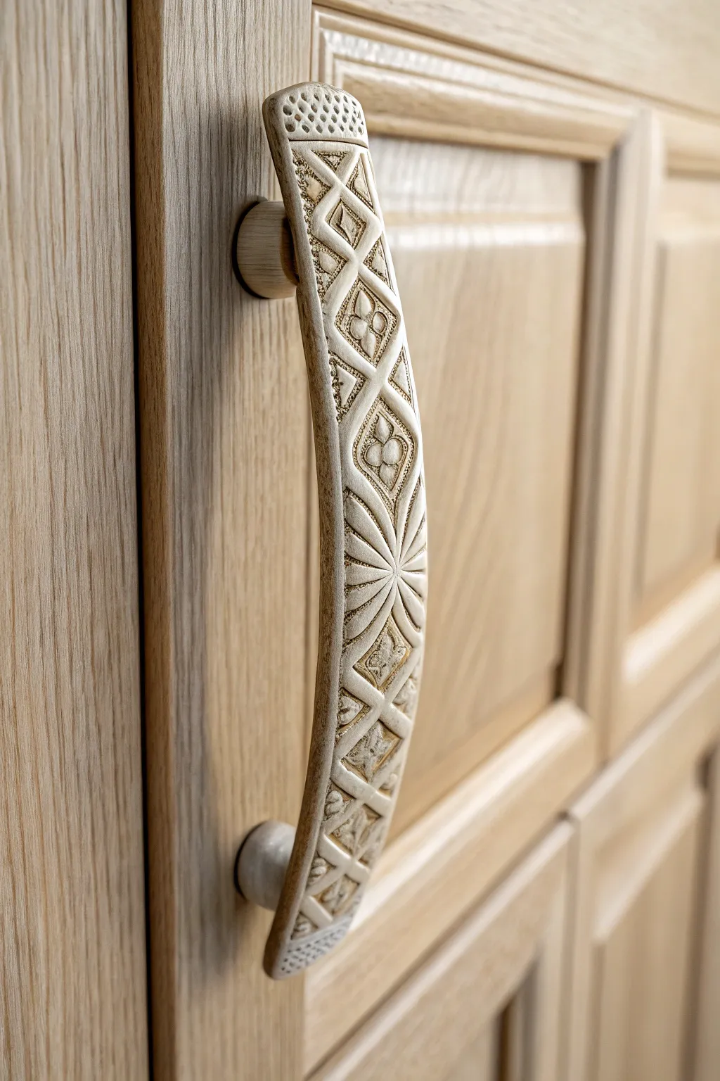 Transform your cabinets with bespoke modeling paste handles – where simplicity meets artistry.