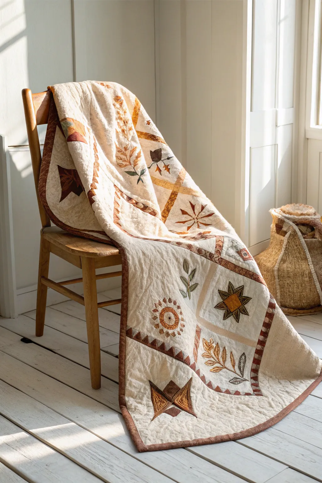 Weave your story with cultural flair—modern quilting reimagined. 🌿✨