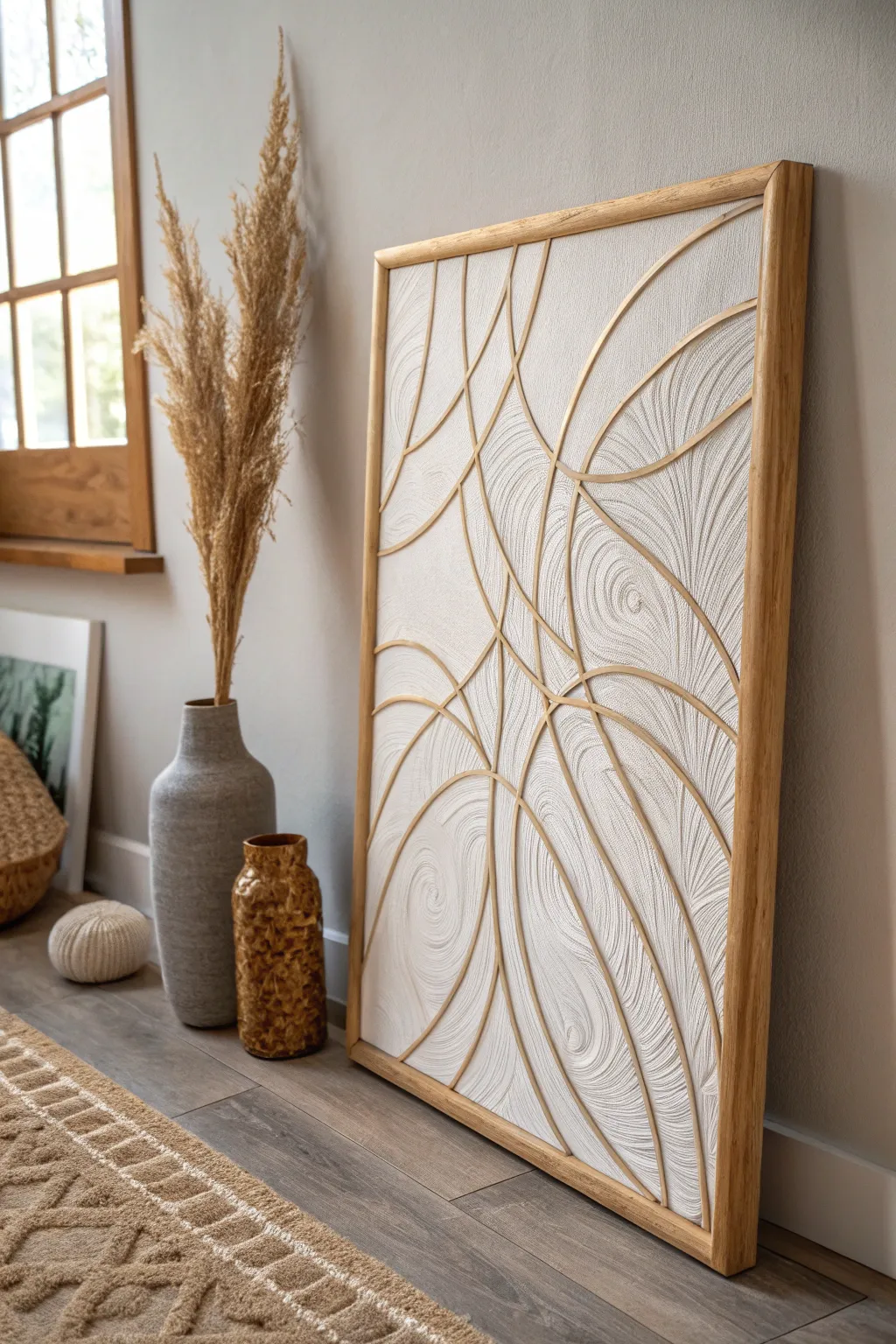 Embrace the art of simplicity with this harmonious line art, perfect for bringing balance to any space.
