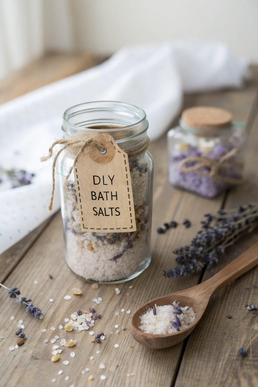 Crafted with love: DIY bath salts for a soothing Mother's Day surprise.