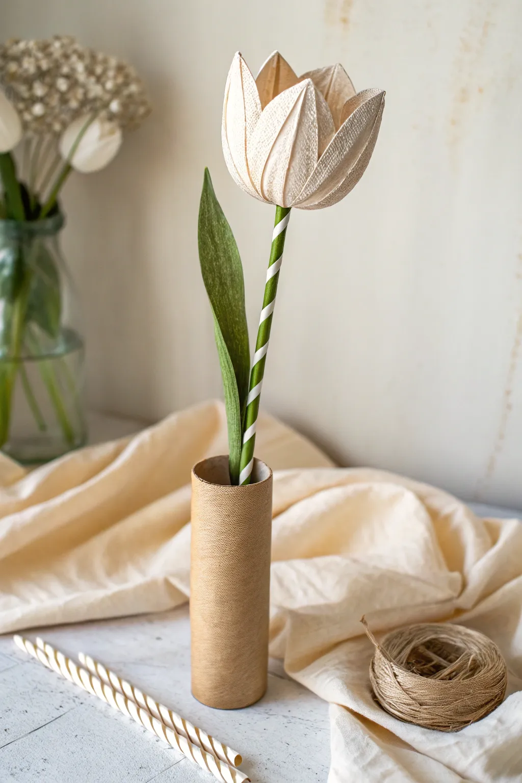 Celebrate Mother's Day with the charm of upcycled tulips, where creativity meets simplicity.