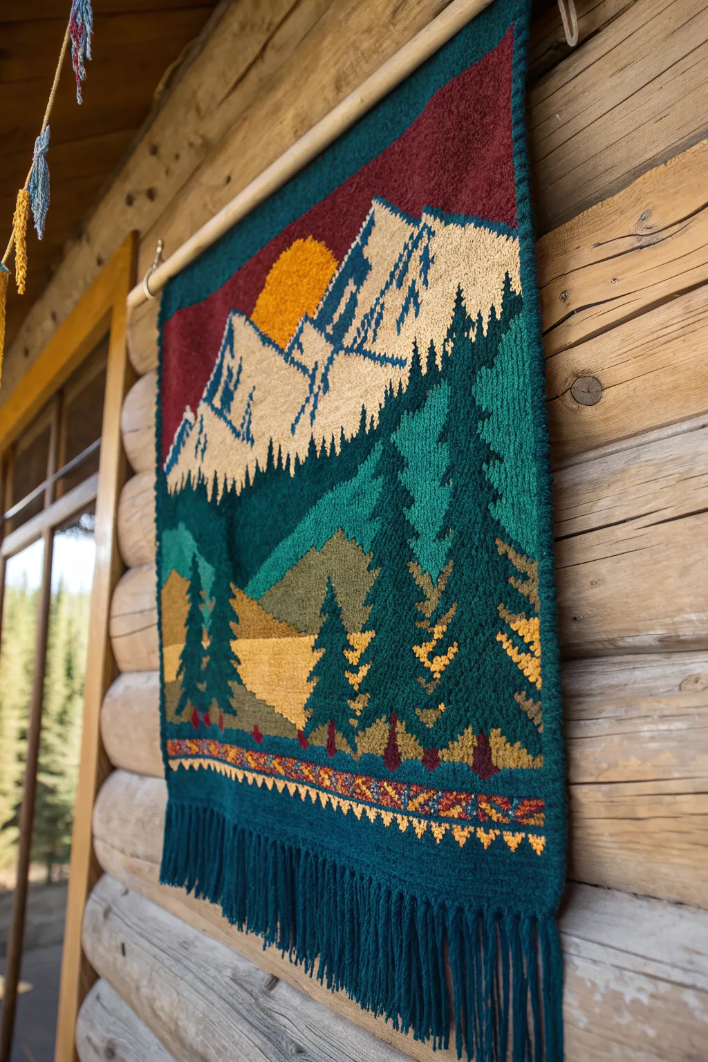 Capture the essence of nature with woven mountain landscapes—where craftsmanship meets serenity.
