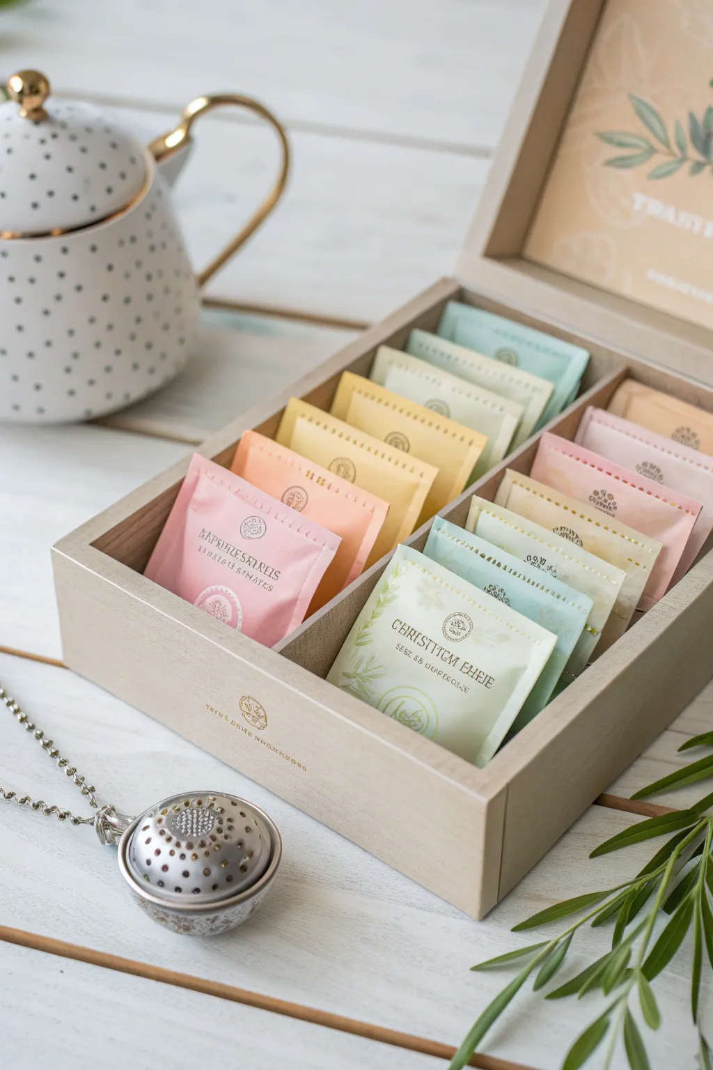 Sip into serenity with this charming tea selection, perfect for a cozy movie night.