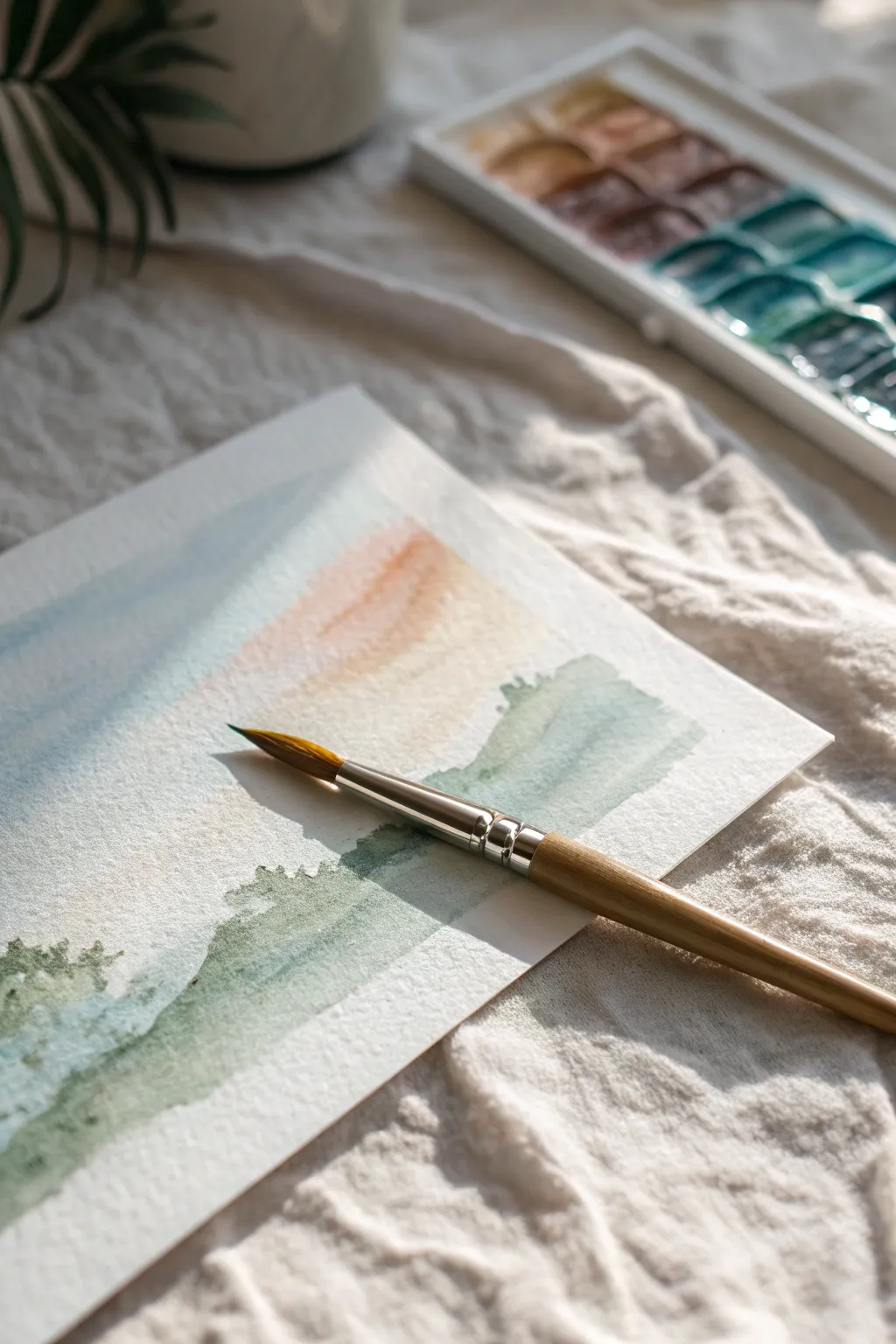 Embrace the fluid beauty of watercolor backgrounds for your nature scrapbook.