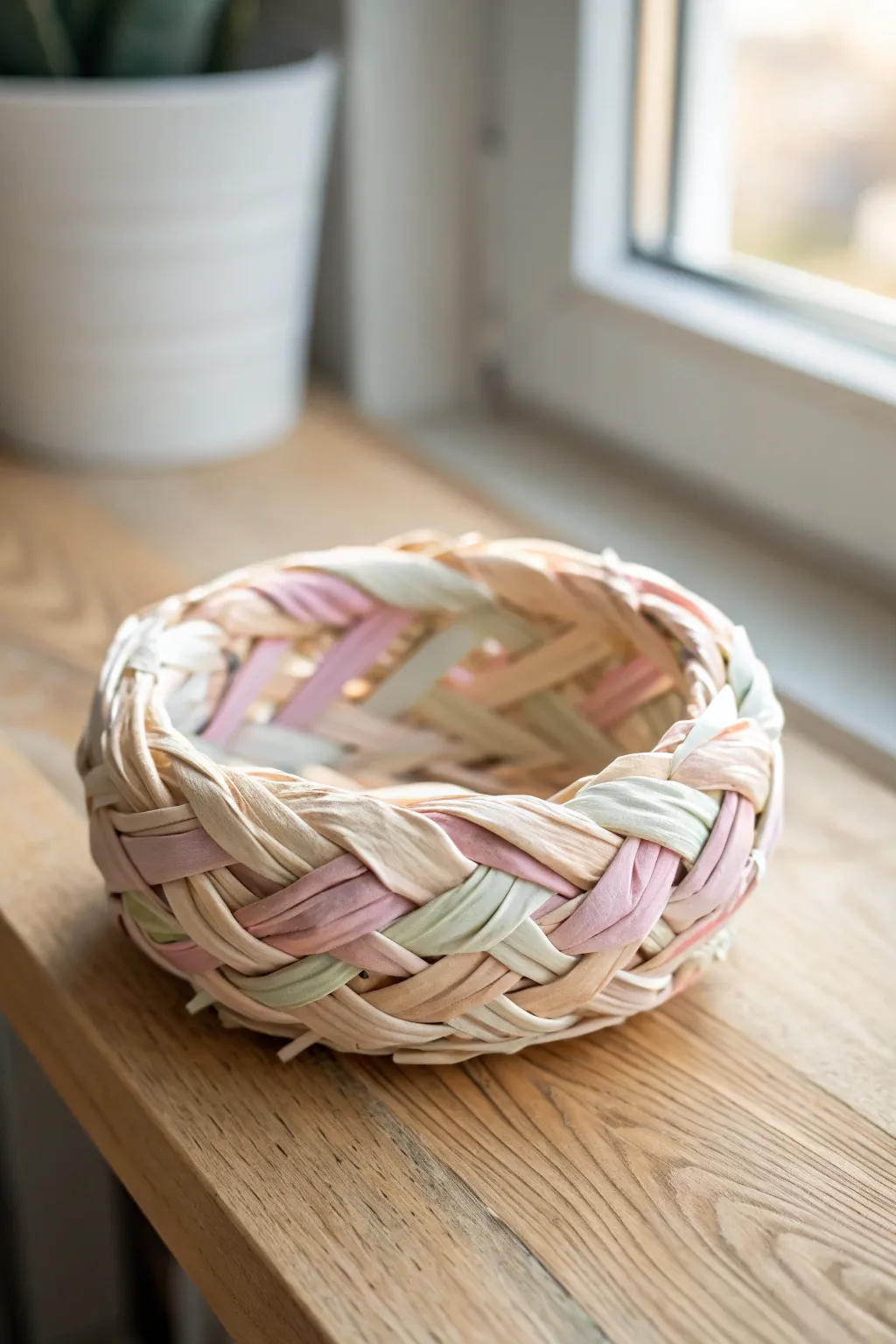 Discover the art of simplicity with this handcrafted fabric nest – a perfect touch of Boho for your minimalist space.