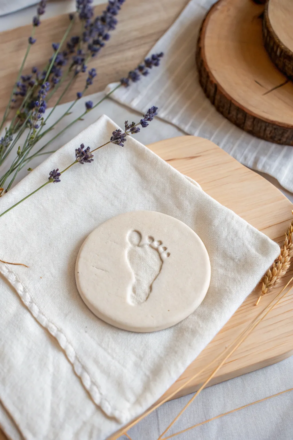 Cherish those tiny toes with a touch of minimalist elegance. 🌿👣 #NewbornCrafts