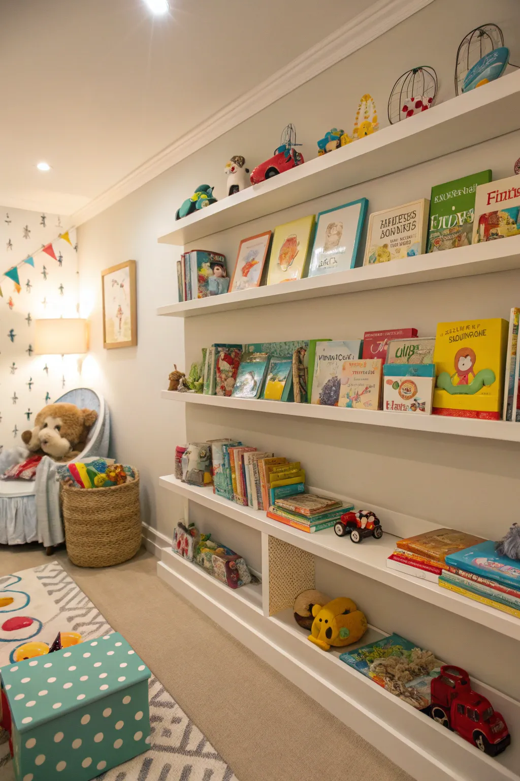 Adjustable shelves grow with your child's changing needs.