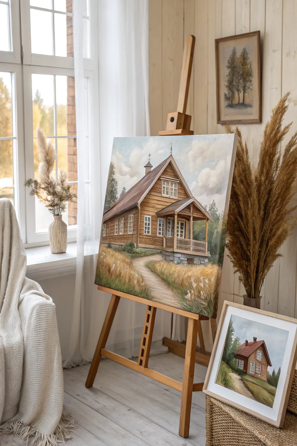 Embrace the elegance of architecture through art, where simplicity meets sophistication.