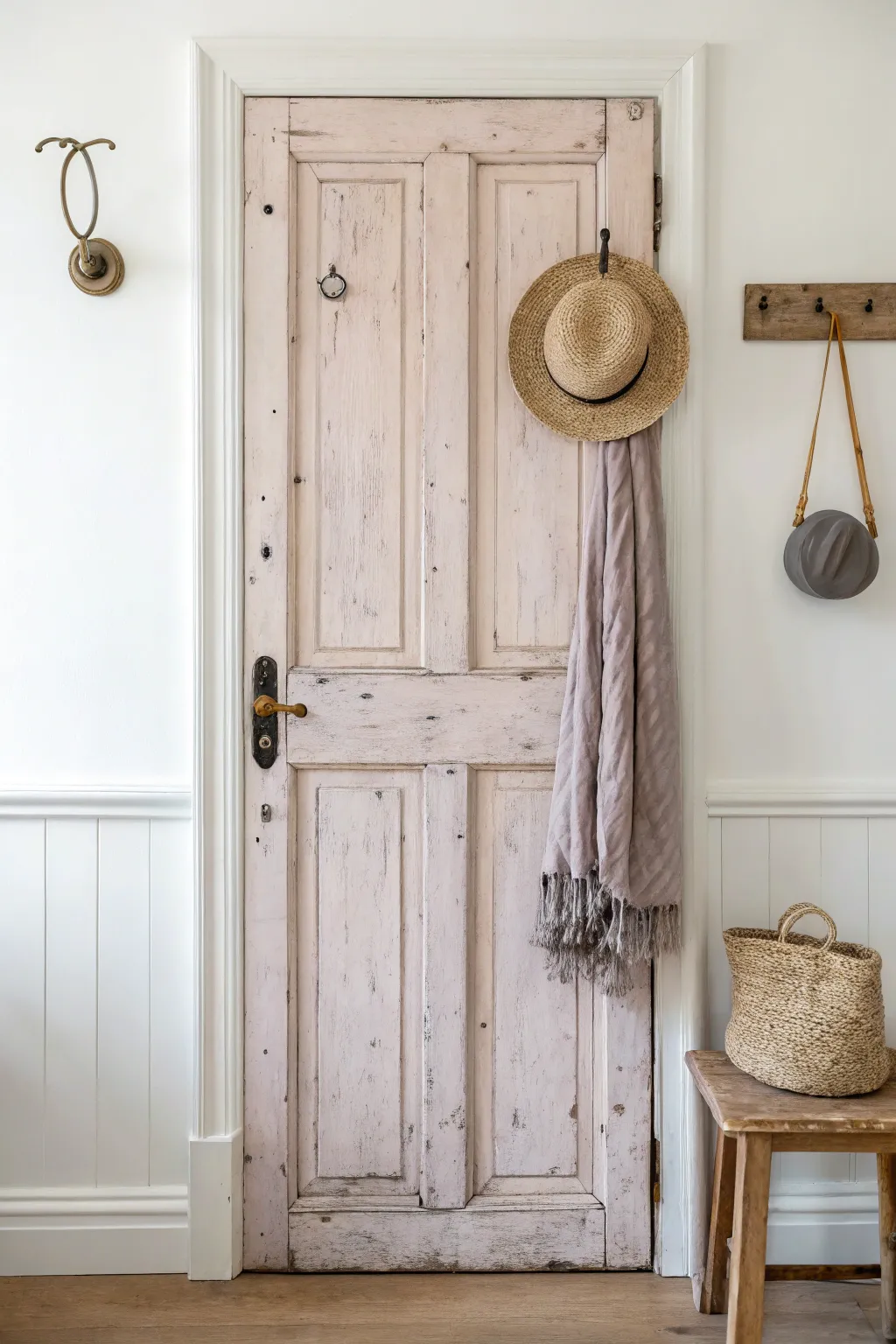 Transform vintage charm into stylish utility with this unique coat rack.