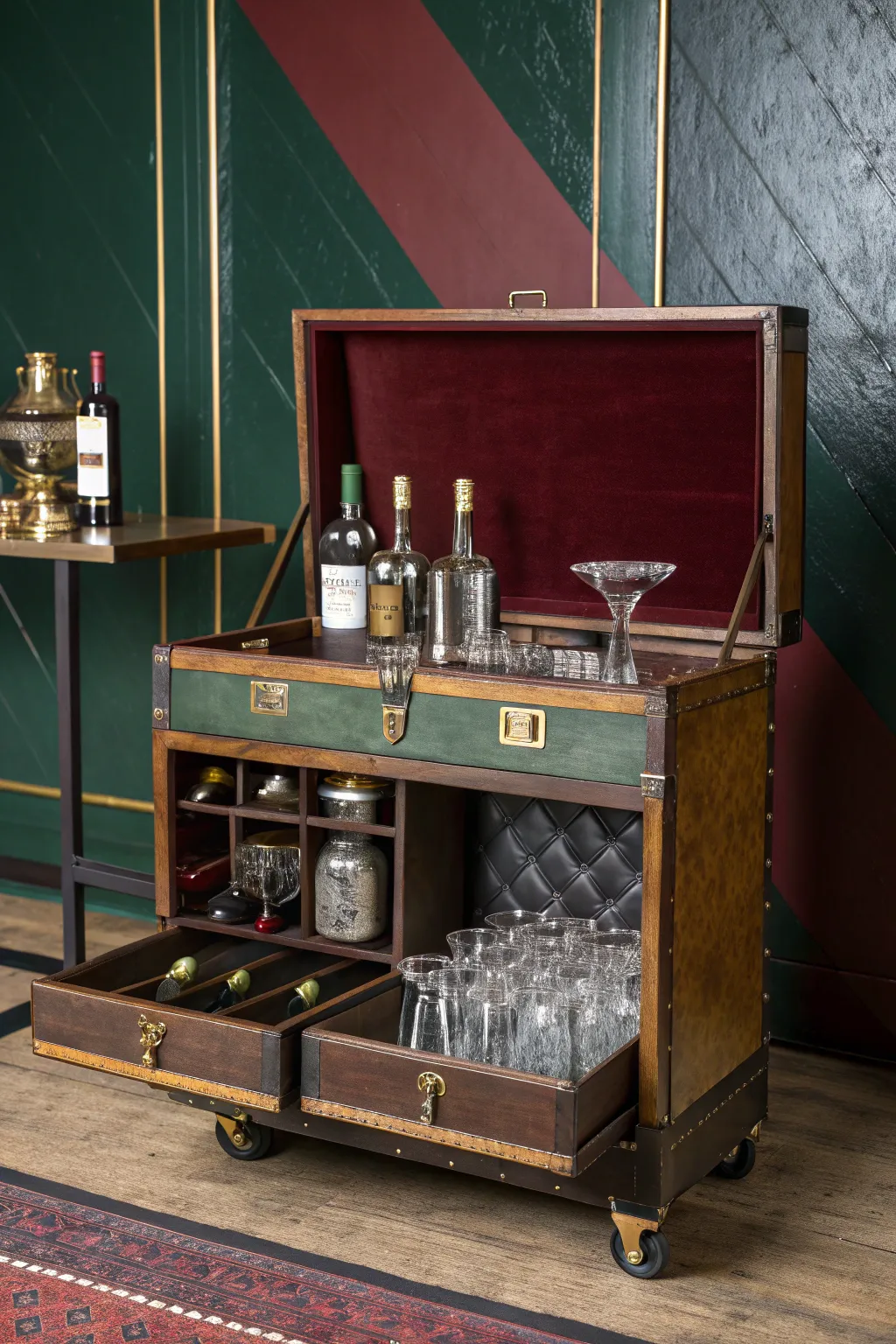 Revamp nostalgia with this vintage bar cart masterpiece!