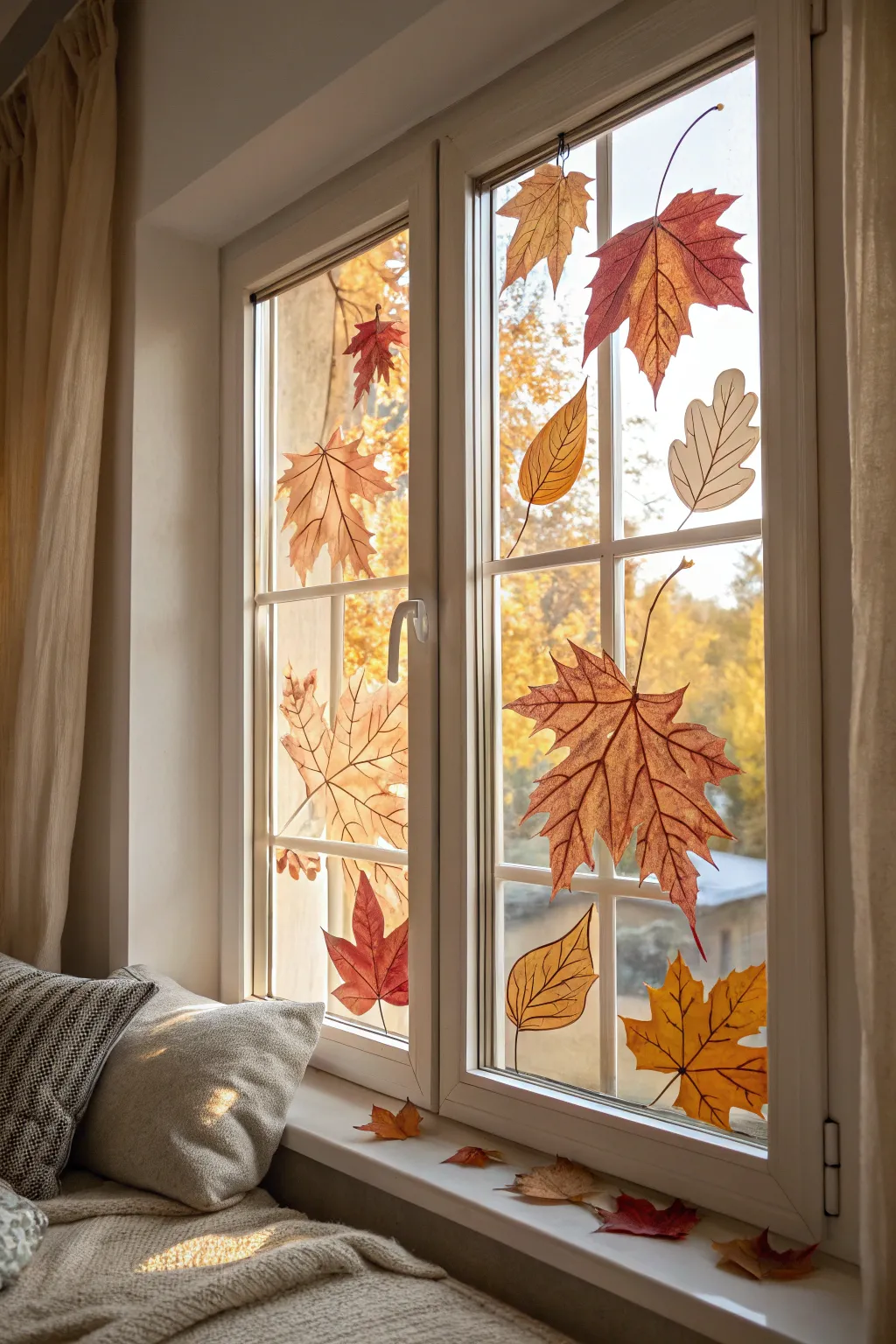 Transform your windows into seasonal masterpieces with minimalist charm and a touch of Boho flair!
