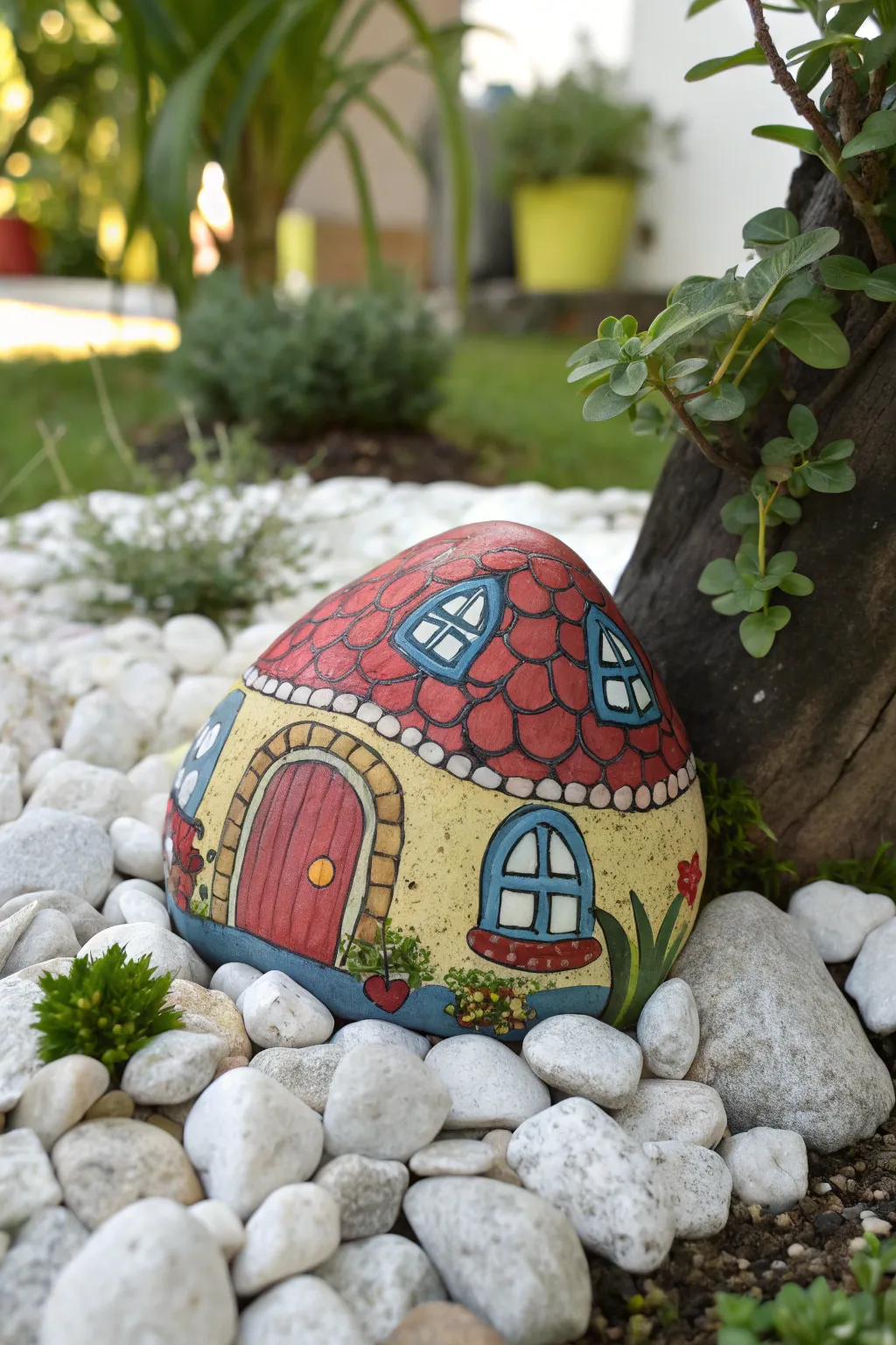 Add a touch of whimsy to your garden with this enchanting gnome home!