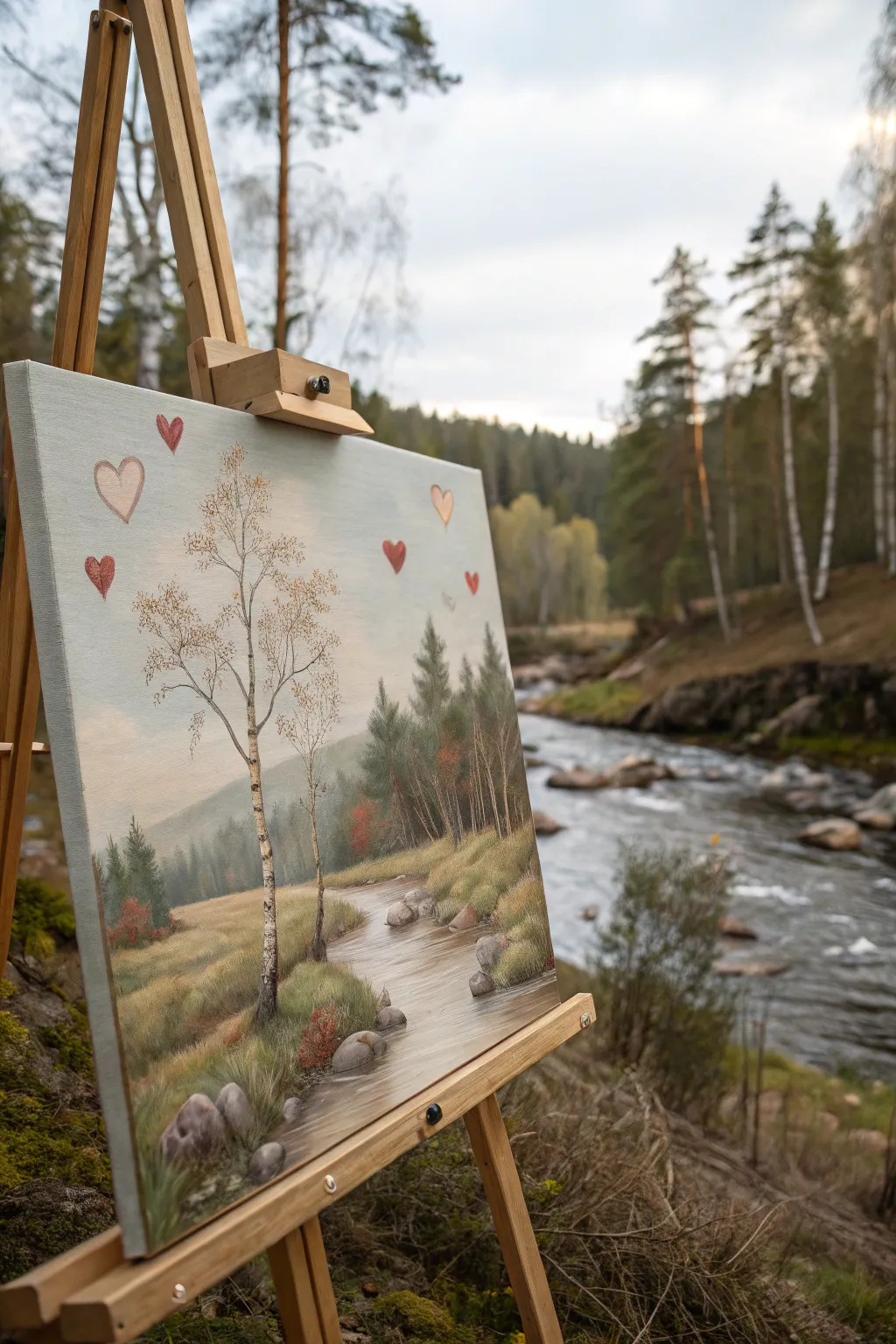 Discover the beauty of nature's secrets on canvas 🌿✨ A minimalist masterpiece with hidden messages just for you.