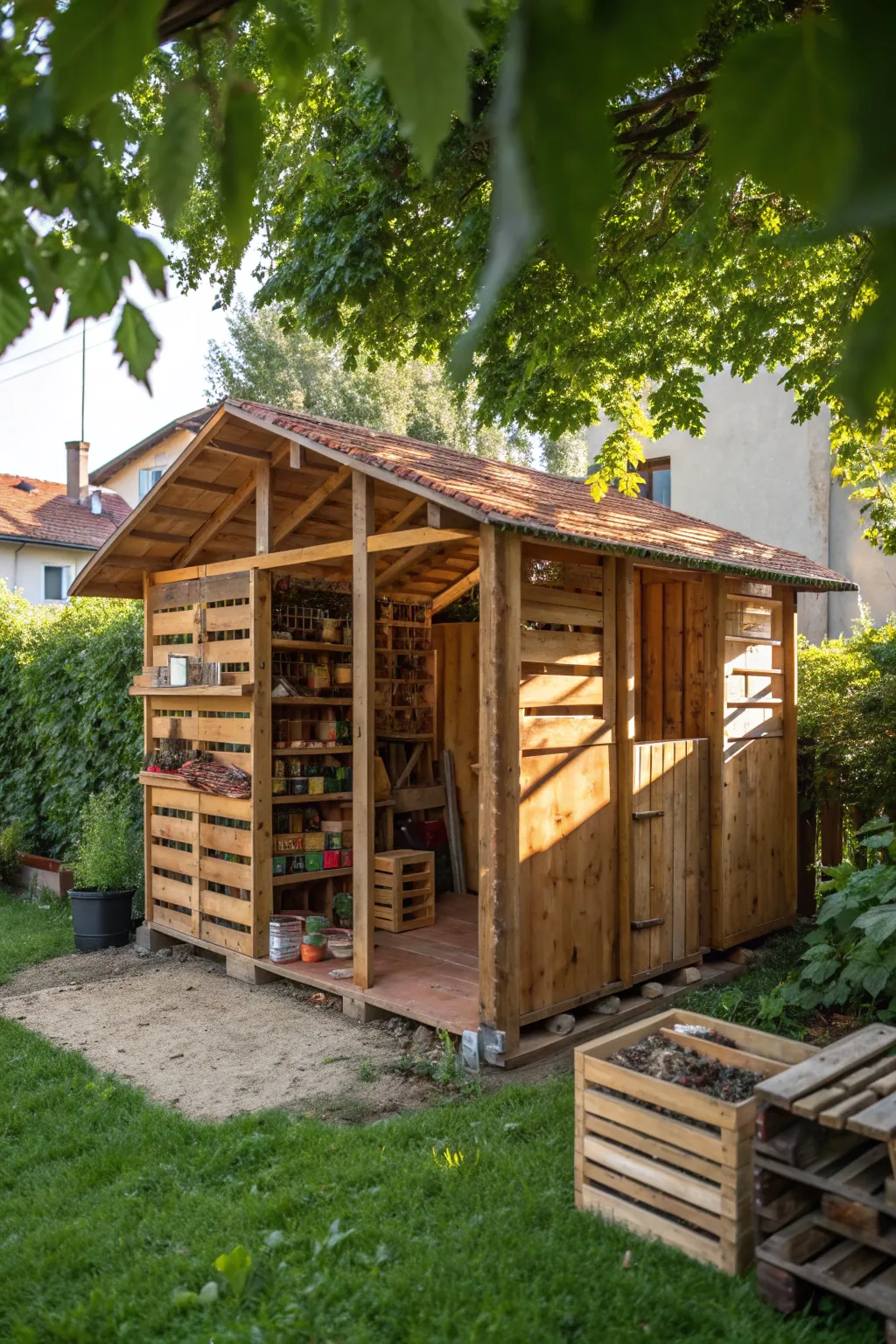 Craft Your Dreams: An Eco-Friendly Workshop Built from Pallets