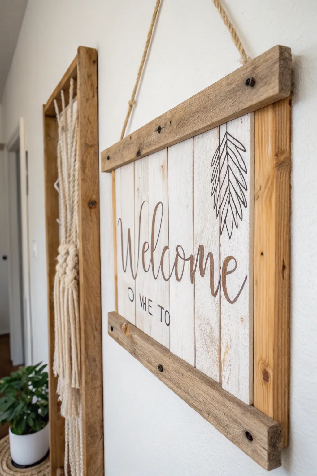 Breathe new life into art with rustic pallet wood frames.