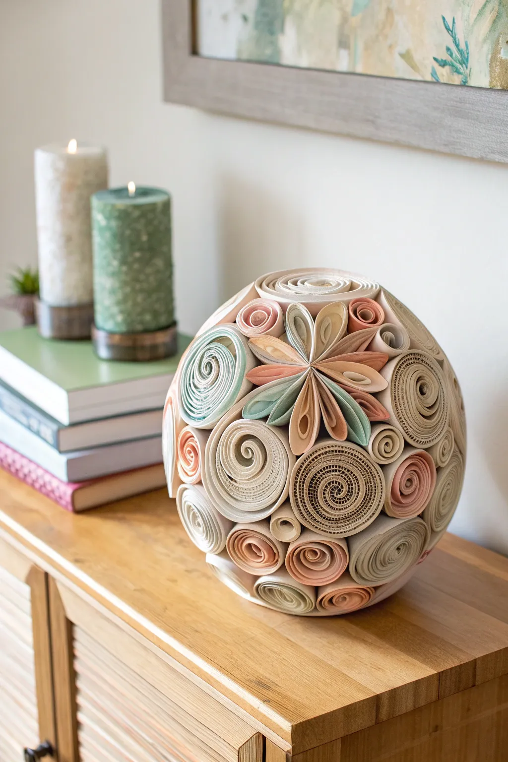 Transform old magazines into stunning rolled paper sculptures—where simplicity meets artistic expression.