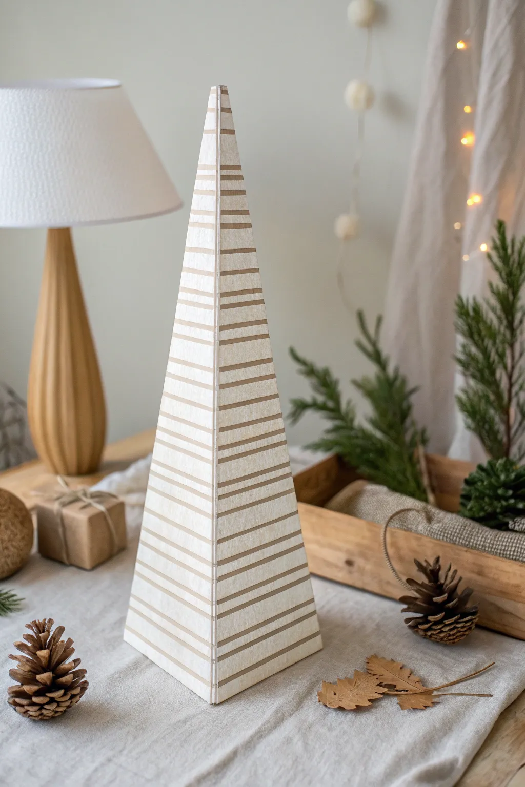 Elevate your space with the elegant simplicity of vertical stripes, adding height and sophistication to any decor.