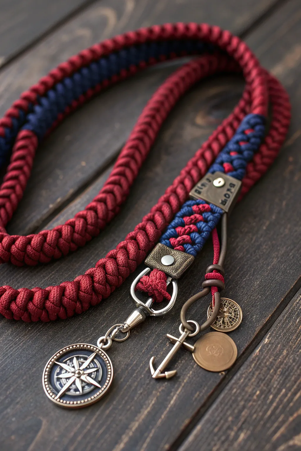 Elevate your style with a personalized paracord lanyard adorned with meaningful charms.