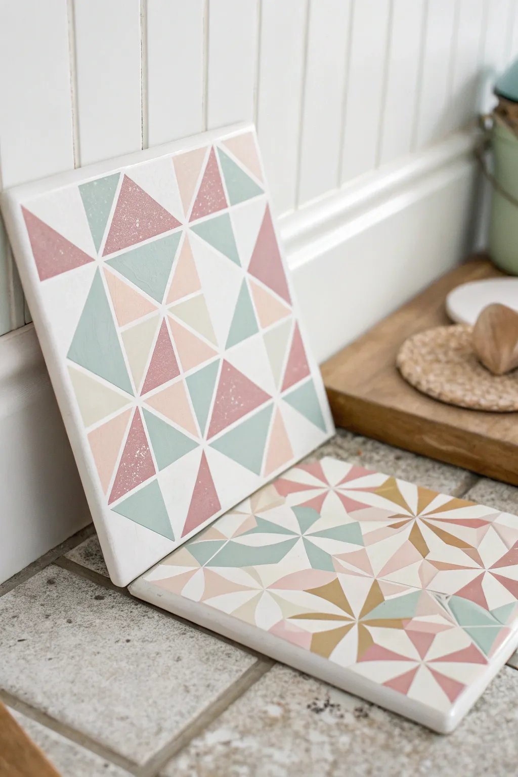 Transform your bathroom with playful patterns that add style without the clutter.