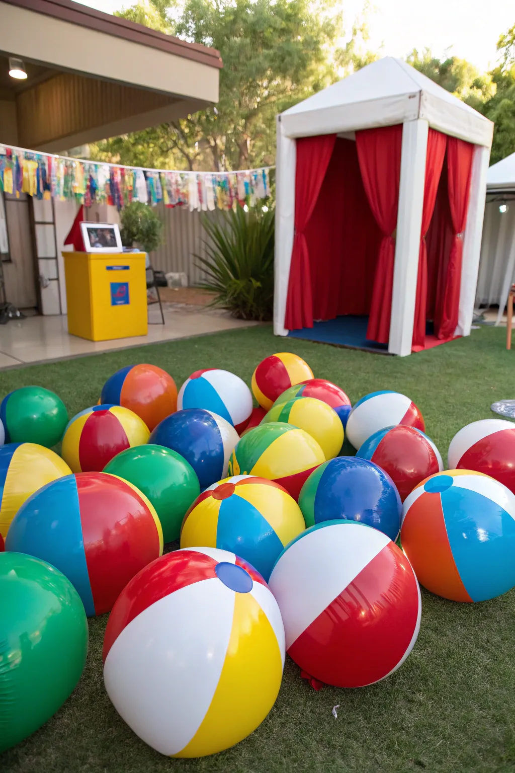 Get playful with inflatable beach balls