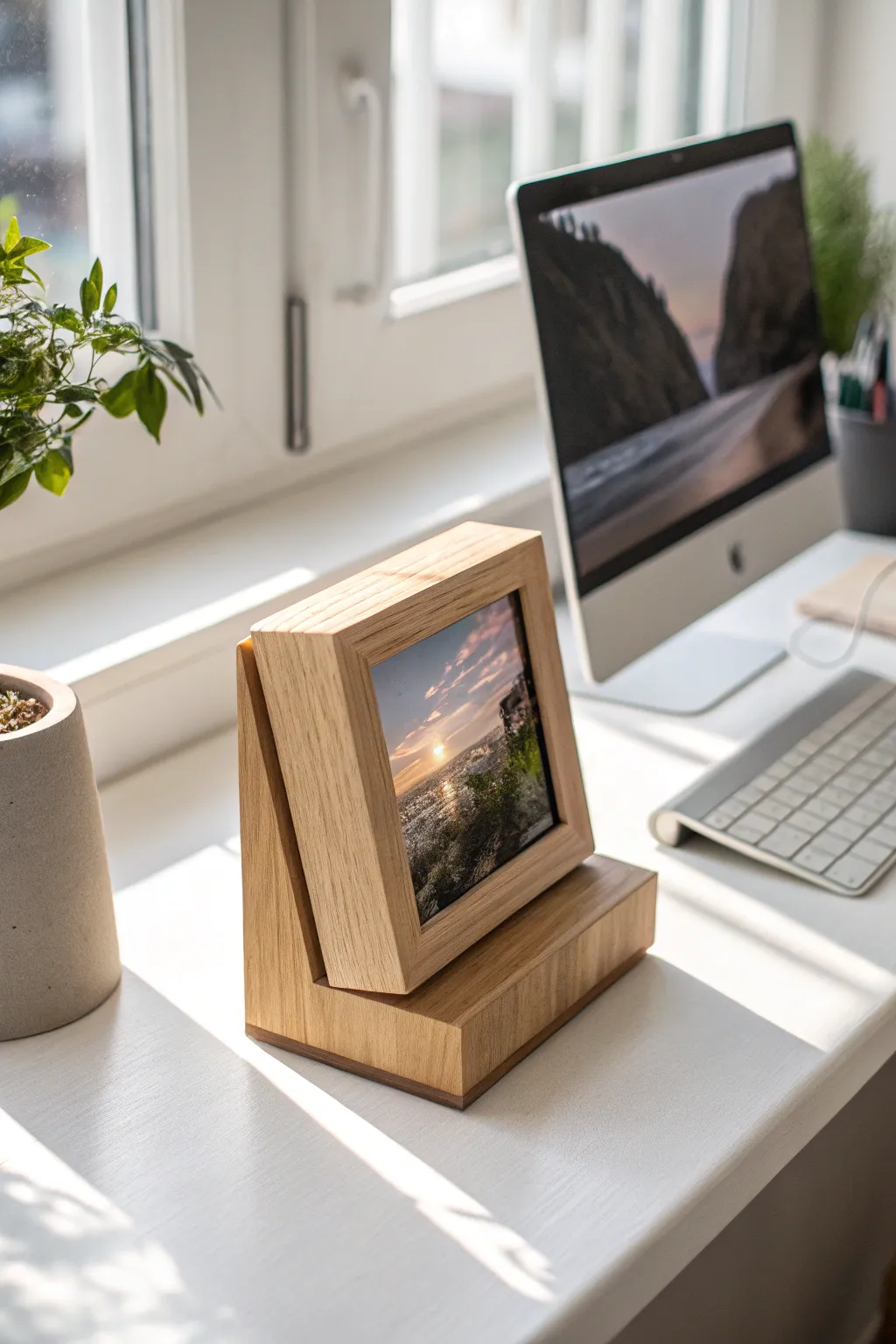 Bring a touch of joy to your workspace with a beautifully crafted photo block.