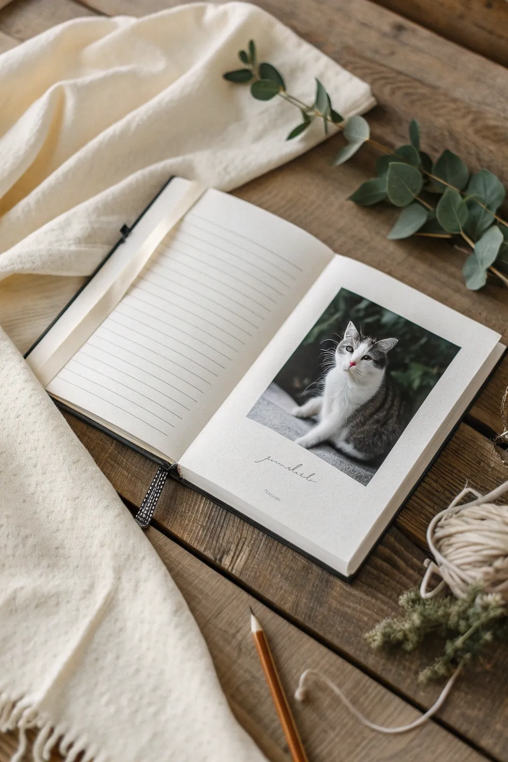 Cherish the playful spirit of your furry friends with timeless photo journaling.