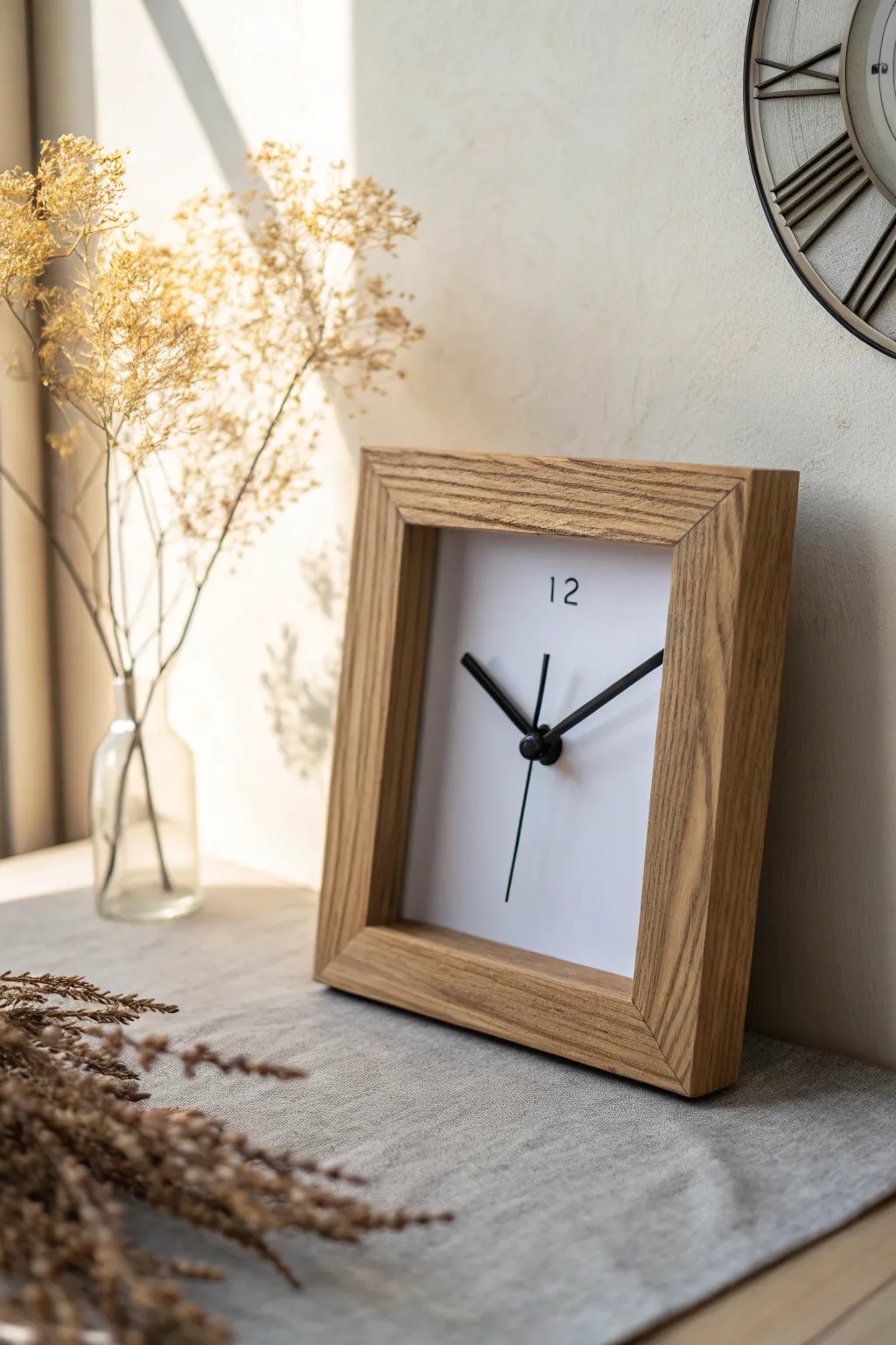 Transform time with Scandinavian elegance: a picture frame turned into a unique wall clock.