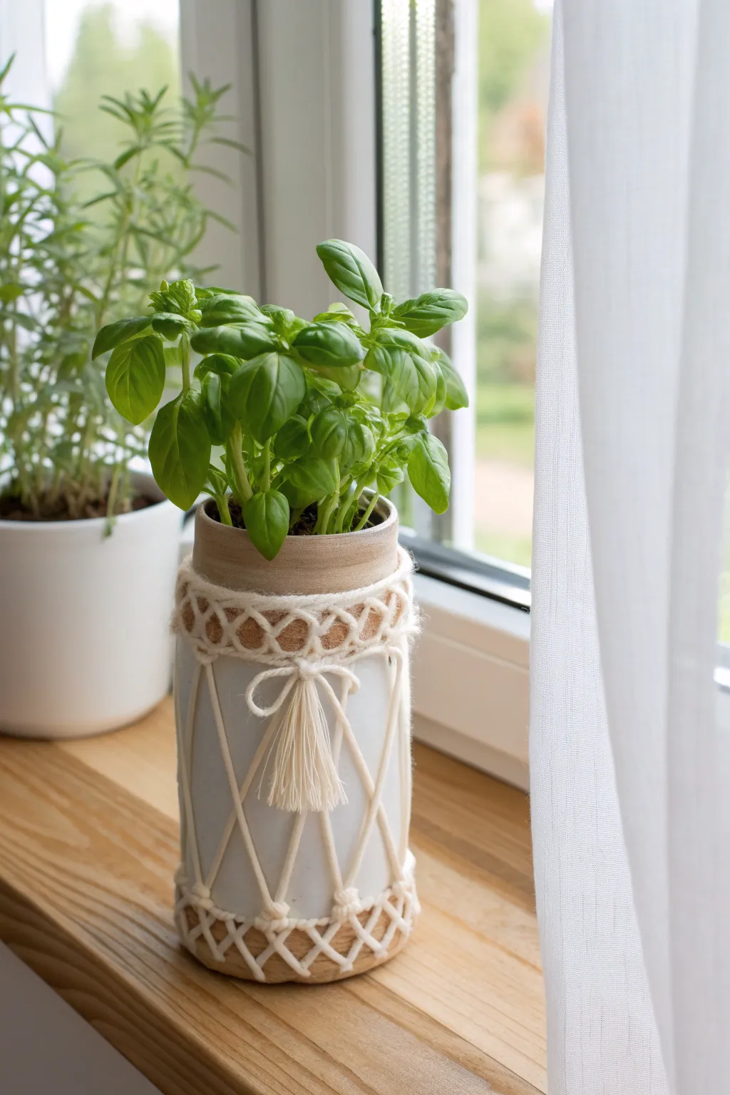 Transform pill bottles into charming herb planters and bring a touch of nature to your kitchen windowsill.